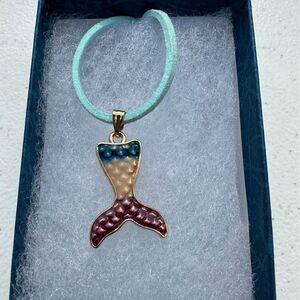 Purple/White/Blue Mermaid Tail Necklace
